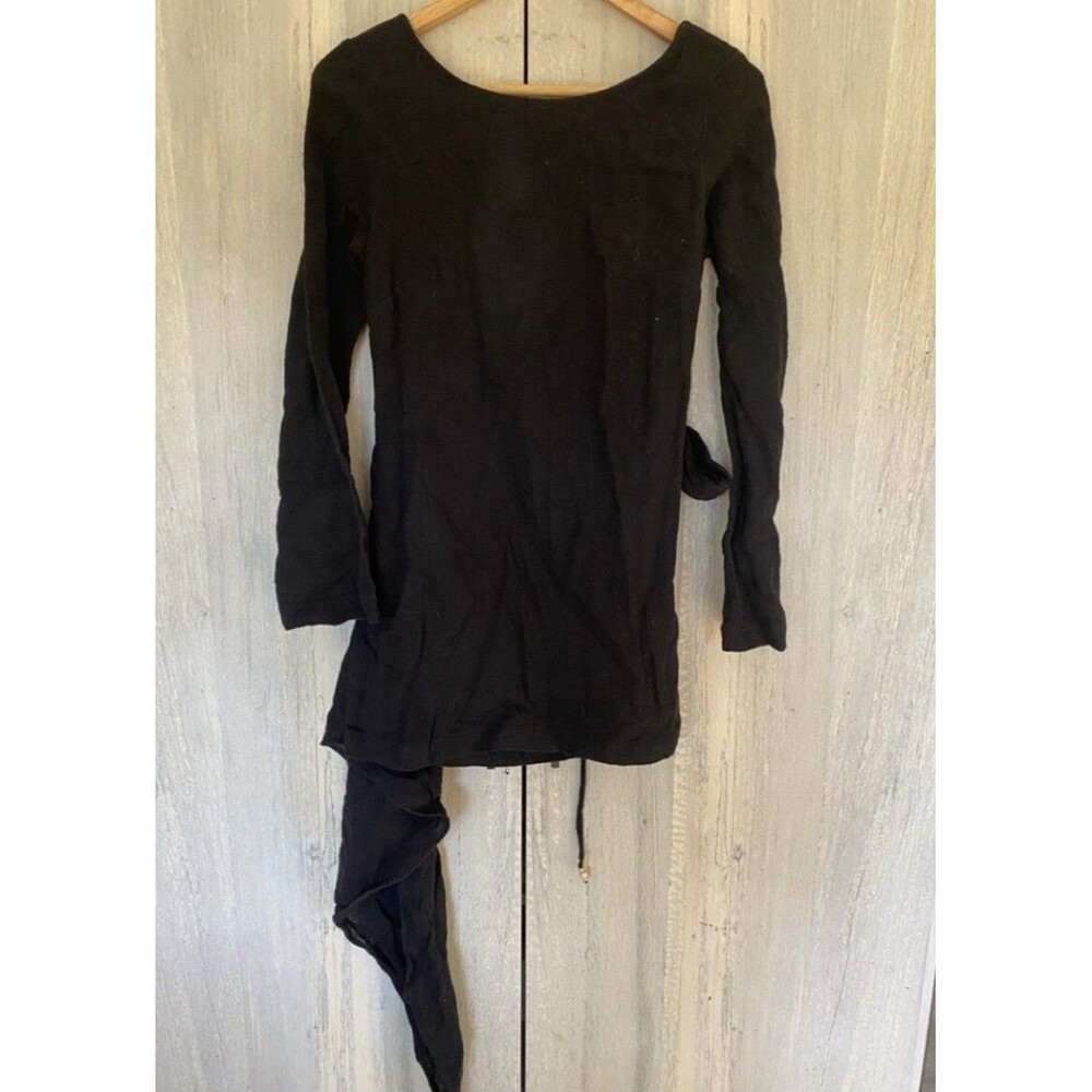 free people mini wood buttons faux wrap skirt